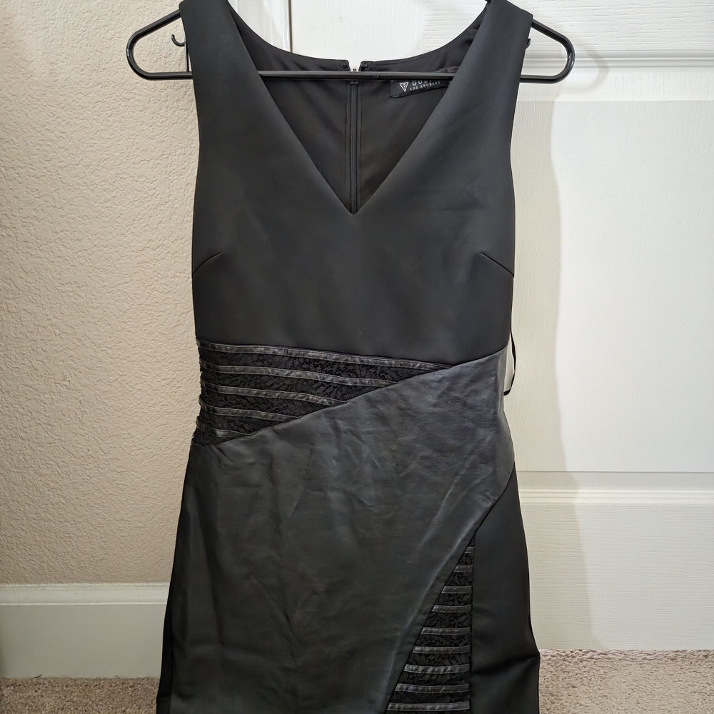 Guess Charcoal Asymmetrical Dress